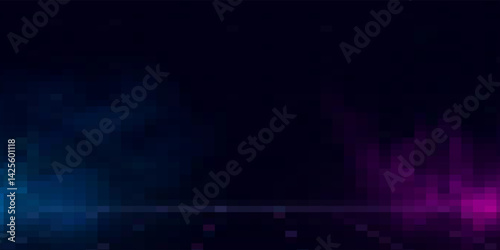 Dark red purple blue color Light Abstract pixels Technology background for computer graphic website internet. circuit board. text box. Mosaic, table
