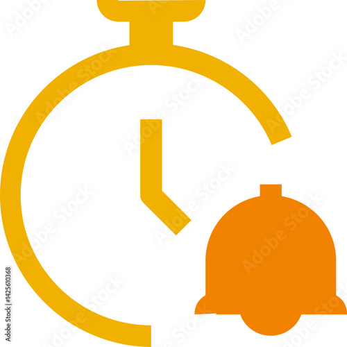 Stop Watch In Outline Icon
