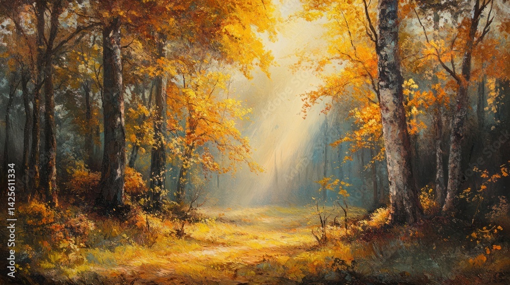 Golden Autumn Forest Golden Autumn Forest