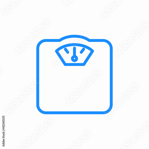 body scale icon sign vector