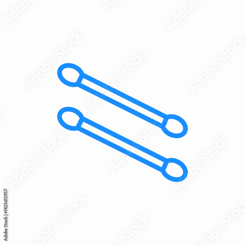 cotton swabs hygiene icon sign vector