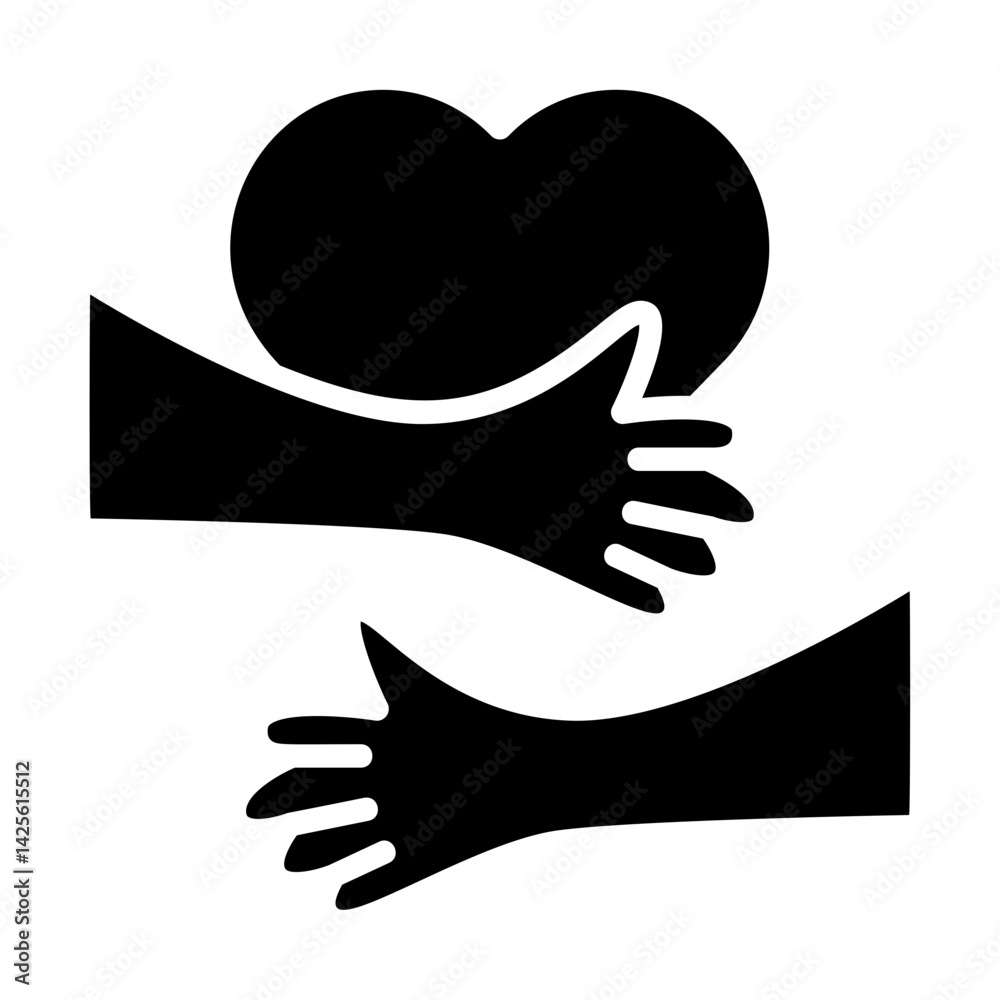 Hug for Mom Solid Icon Hug for Mom Solid Icon