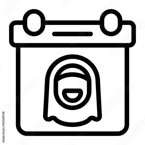 Mom's Special Day Line Icon