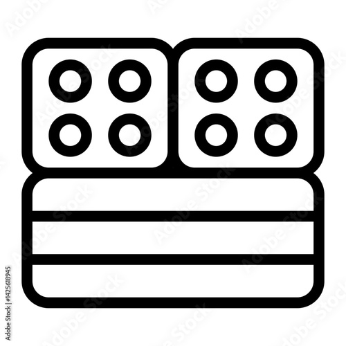 Bricklayer Line Icon