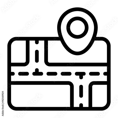 Site Map Line Icon