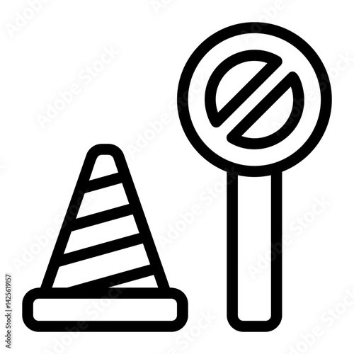 Under Construction Line Icon
