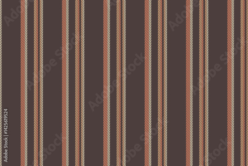 Smooth vector seamless texture, mixed background vertical lines. Funky fabric pattern textile stripe in pastel and orange colors.