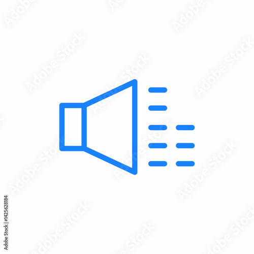announcement broadcast volume icon sign vector