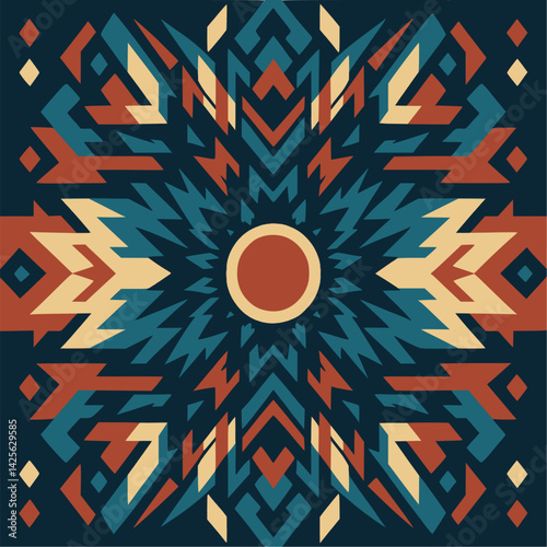 Native american heritage month, Indigenous Peoples' Day , International Day of the World's Indigenous Peoples or Native American Day. Vector banner. Background with a pattern of feathers.