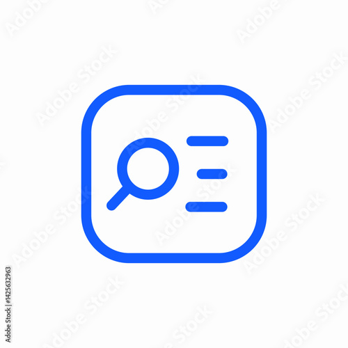 search document magnifier icon sign vector