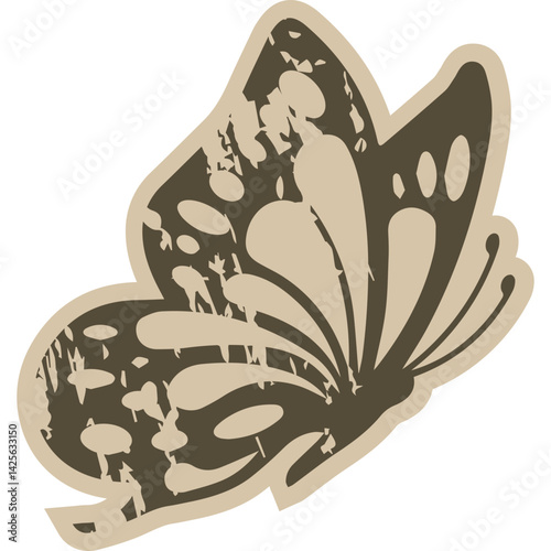 Vintage Paper Butterfly