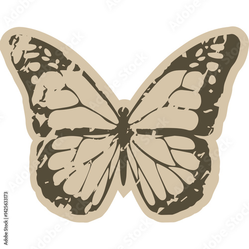 Vintage Paper Butterfly