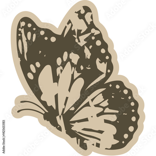 Vintage Paper Butterfly