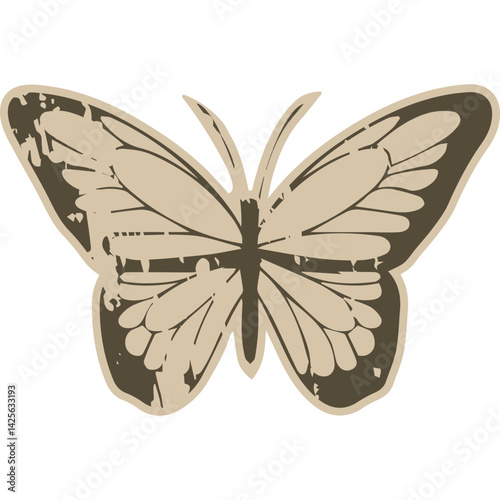 Vintage Paper Butterfly