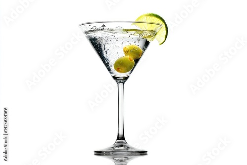 Wallpaper Mural Martini Cocktail: Crystal Glass, Olives, Lime, Sparkling Torontodigital.ca