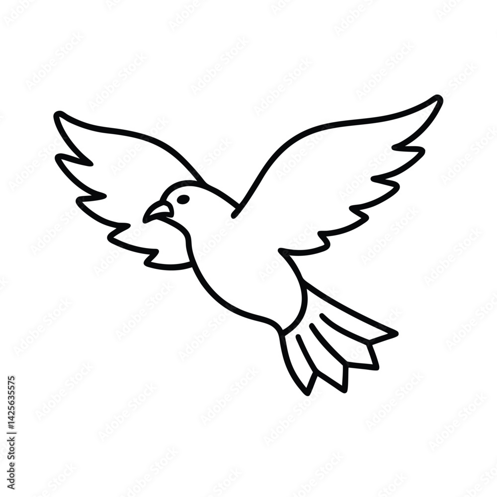 Obraz premium dove of peace vector