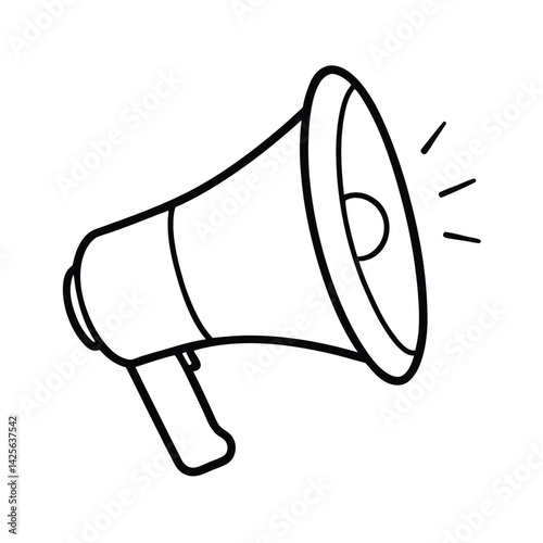 megaphone isolated on white background