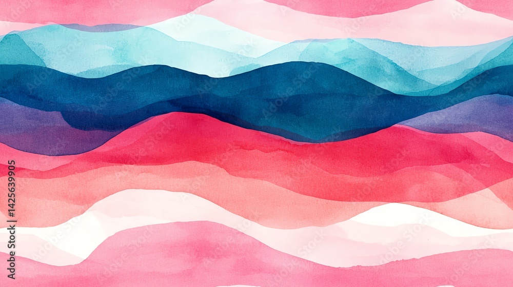 Fototapeta premium Modern pastel color scheme integrating futuristic cool blues and muted mauves