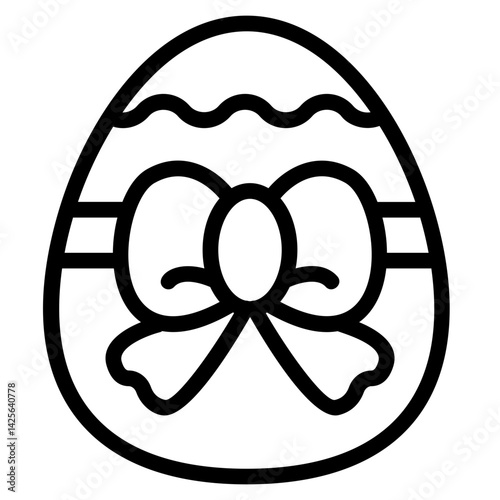 Easter day Line Icon
