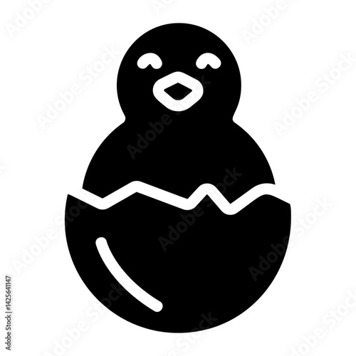 Eggs hatch Solid Icon