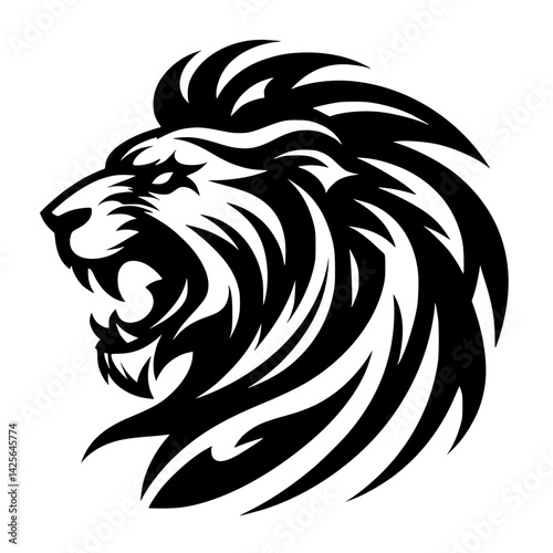 lion head vector