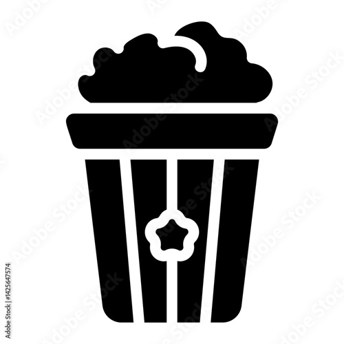 Popcorn Solid Icon