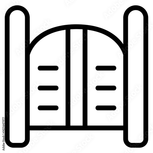 Bar gate Line Icon