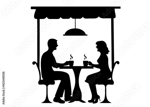 couple in cafe