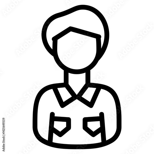 Salesman Line Icon