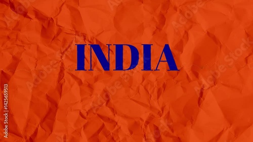 India Pakistan Partition Country Rival Sport Cricket  Paper Torn Effect 4K Video