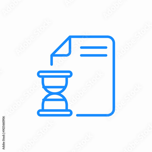 pending document icon sign vector
