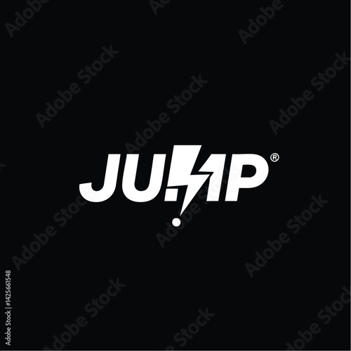 Jump Wordmark with Lightning Bolt

