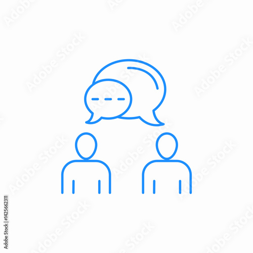 team chat icon sign vector
