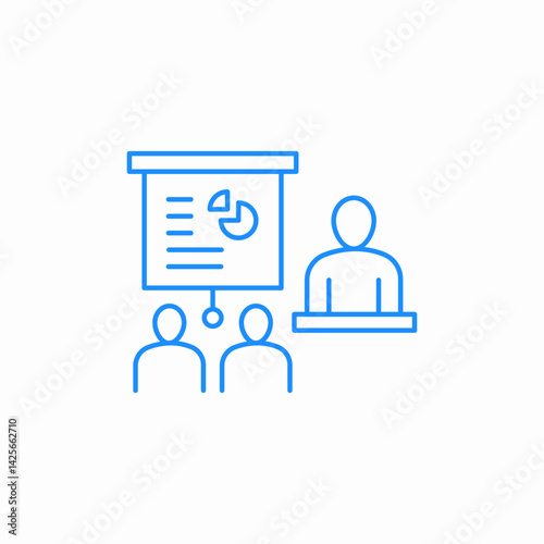 training session icon sign vector