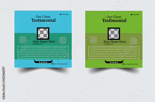 modern testimonial design
