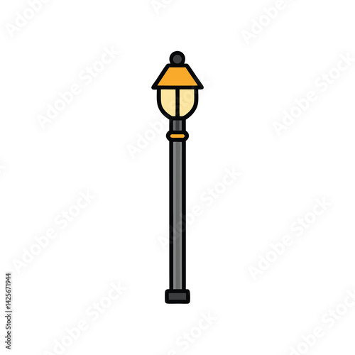 street lamp vector