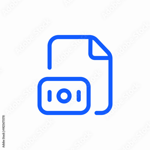 camera file document icon sign vector