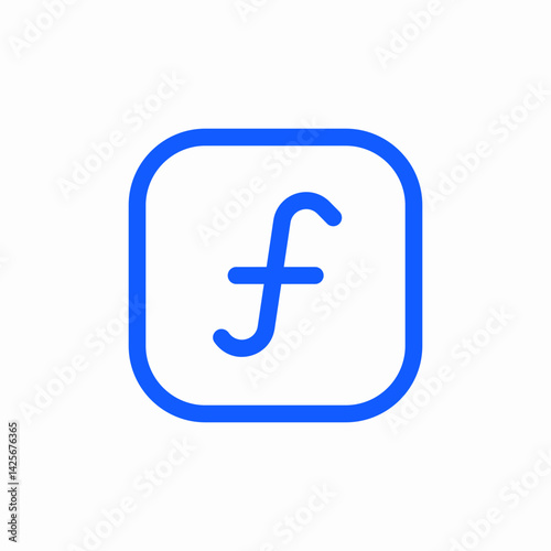 function circle icon sign vector