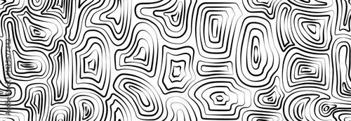 Seamless Topographic Lines. Pattern from abstract texture with monochrome stains of liquid. Abstract marble texture with monochrome fluid stains. 