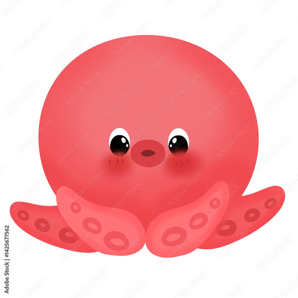 Obraz premium Cute takoyaki