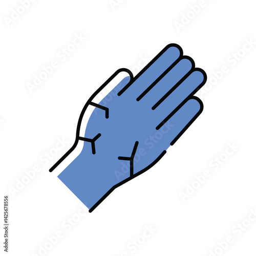 Dry skin Vector icon