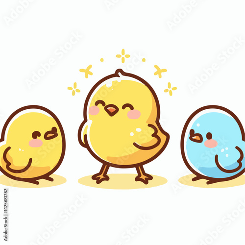 chick vector illustration 