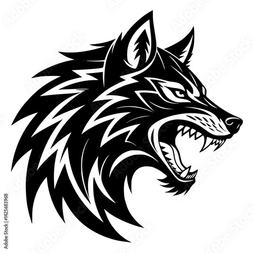 wolf head tattoo