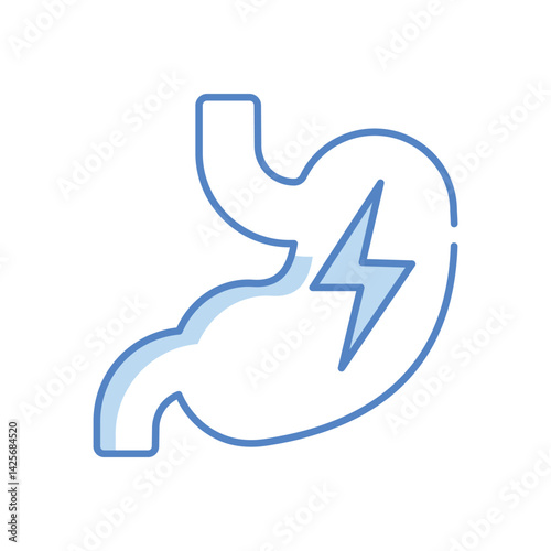 stomach pain Vector icon