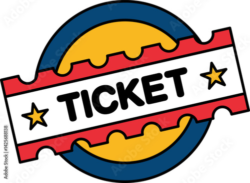 illustration icon of a Muay Thai ticket