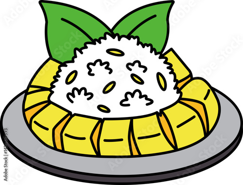 single icon of Mango Sticky Rice