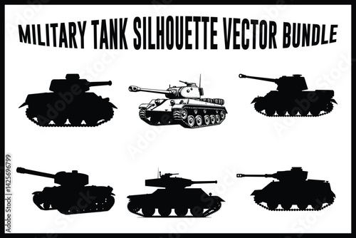 Military Tank Vector Bundle