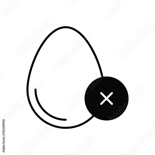No egg Vector icon