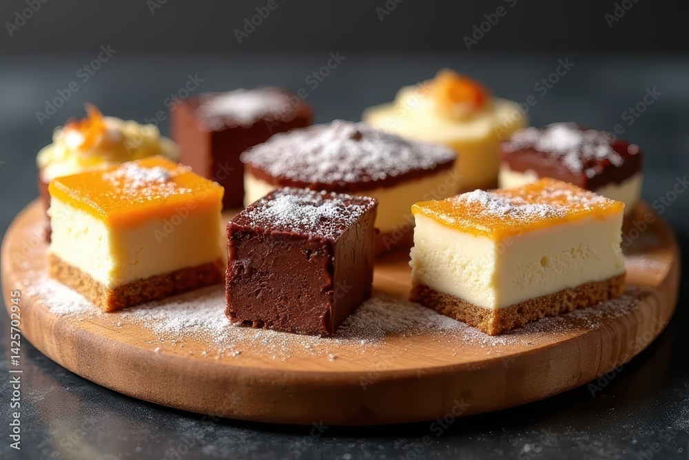 Varied Dessert Cake Display Varied Dessert Cake Display