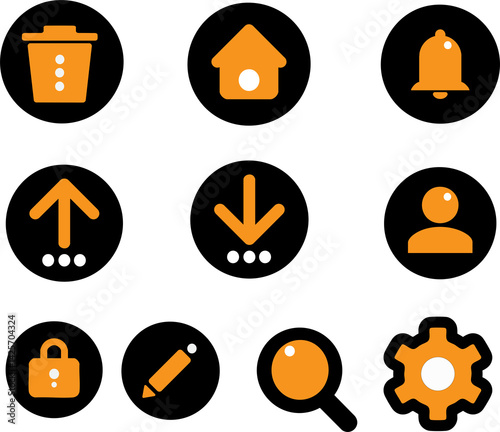 set of icons